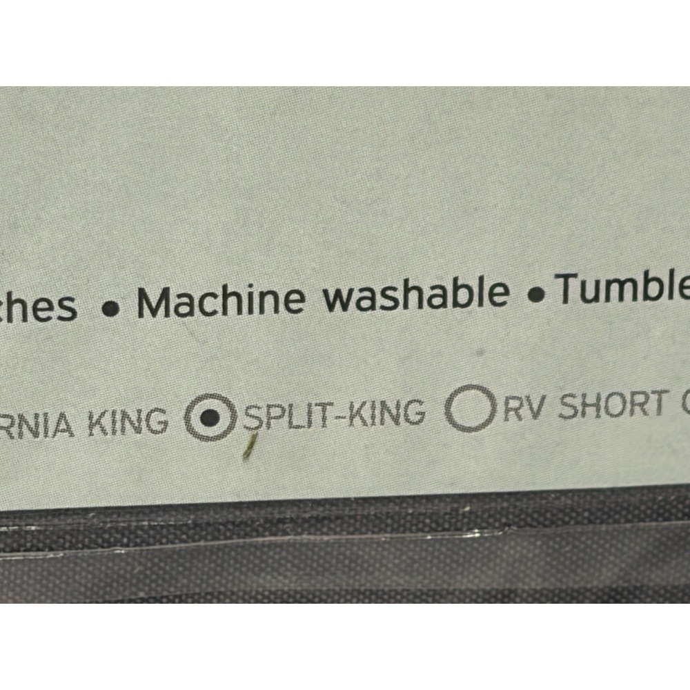 NESTL Split King SIZE 5 PIECE BED SHEET SET. Grey Hypoallergenic New/1800 Ct - Picture 4 of 11